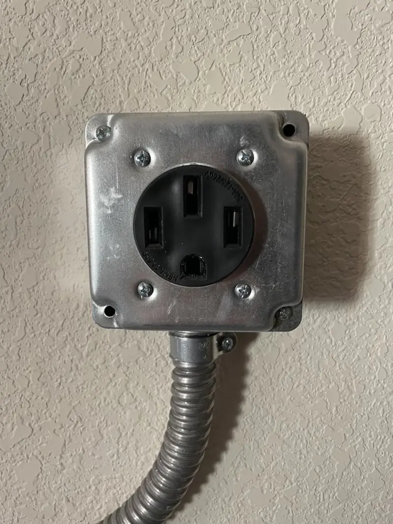 NEMA 14-50 outlet installed for Smart Home Electrical in West Monroe